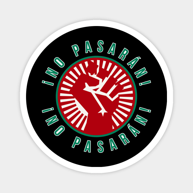 No Pasaran (Italia) Magnet by n23tees